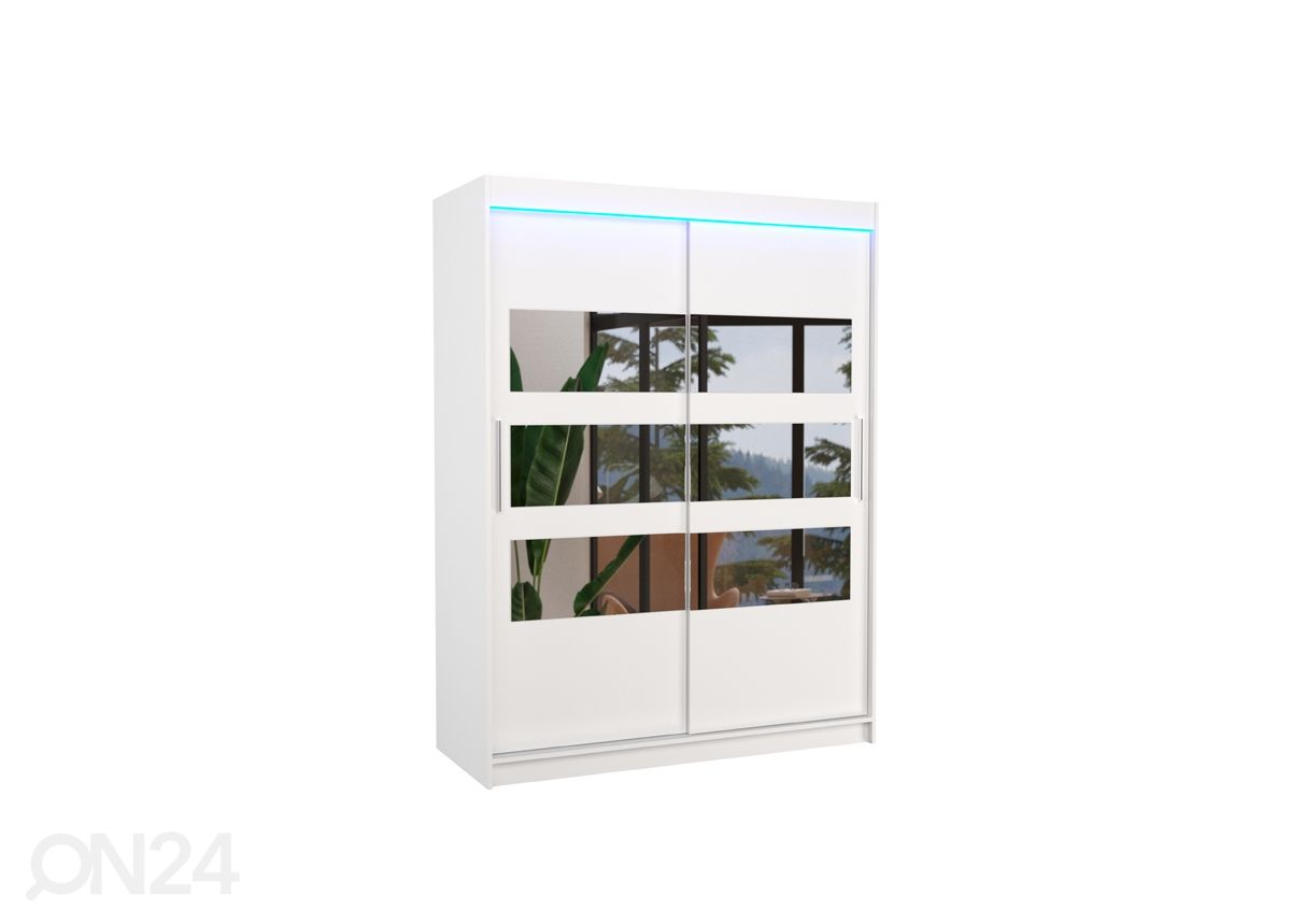 Liukuovikaappi Fiona 150 cm + LED kuvasuurennos