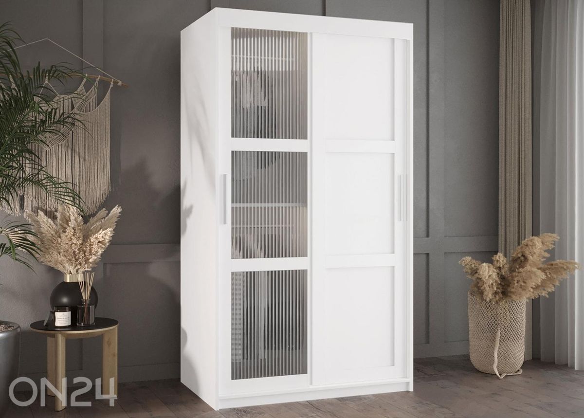 Liukuovikaappi Flutes 100 cm kuvasuurennos