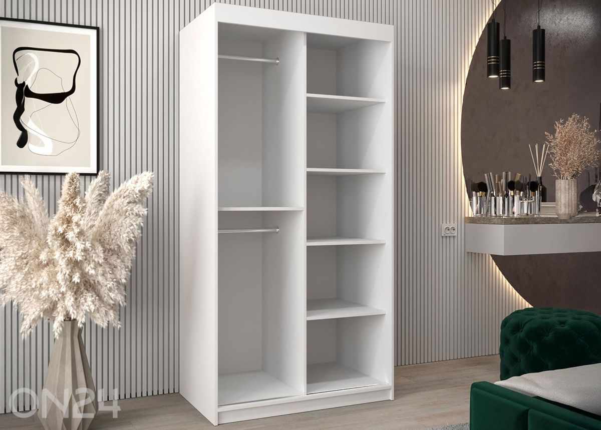 Liukuovikaappi Flutes 100 cm kuvasuurennos