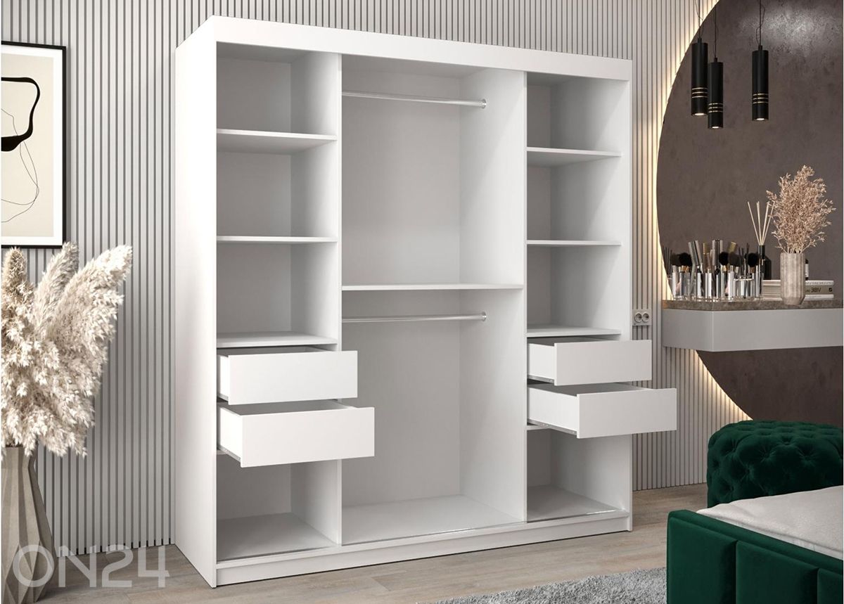 Liukuovikaappi Flutes 180 cm kuvasuurennos