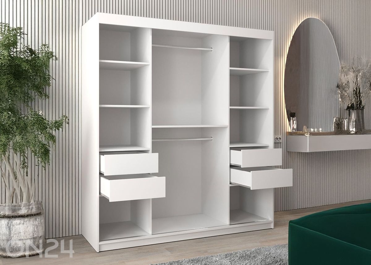 Liukuovikaappi Flutes 180 cm kuvasuurennos