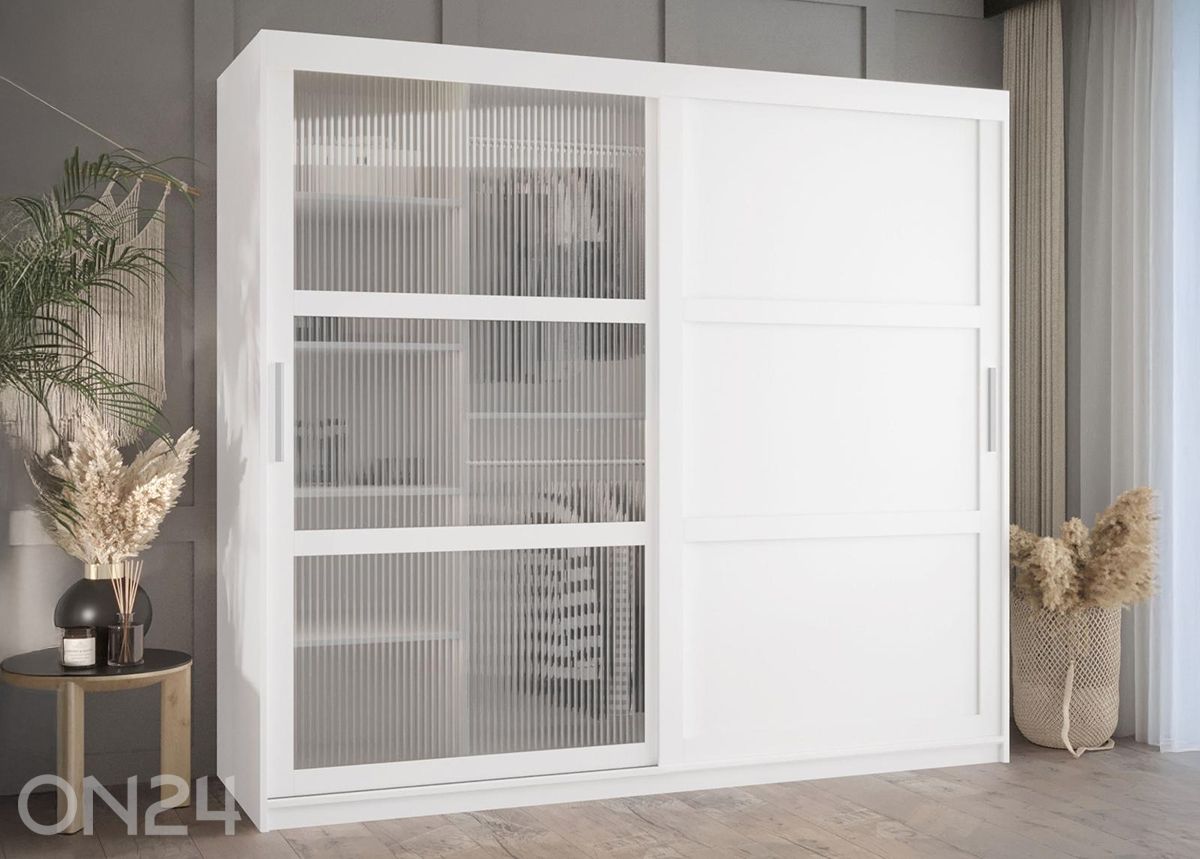 Liukuovikaappi Flutes 200 cm kuvasuurennos