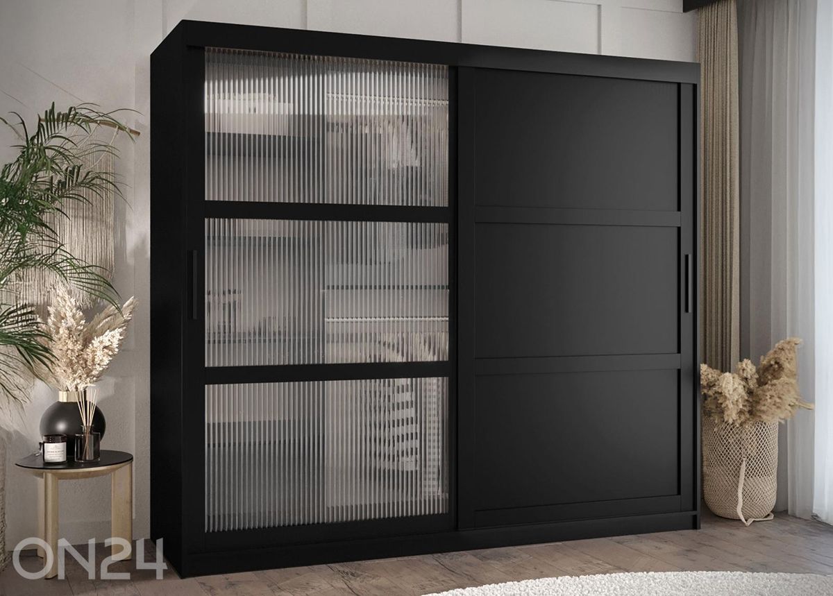 Liukuovikaappi Flutes 200 cm kuvasuurennos