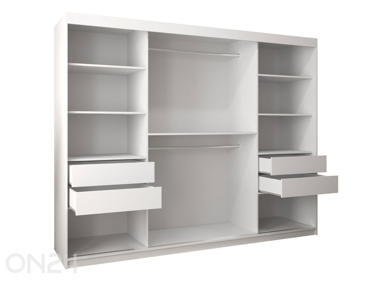 Liukuovikaappi Flutes 250 cm kuvasuurennos