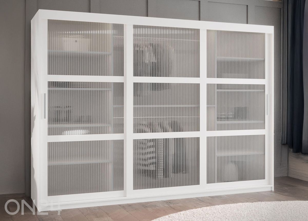 Liukuovikaappi Flutes 250 cm kuvasuurennos