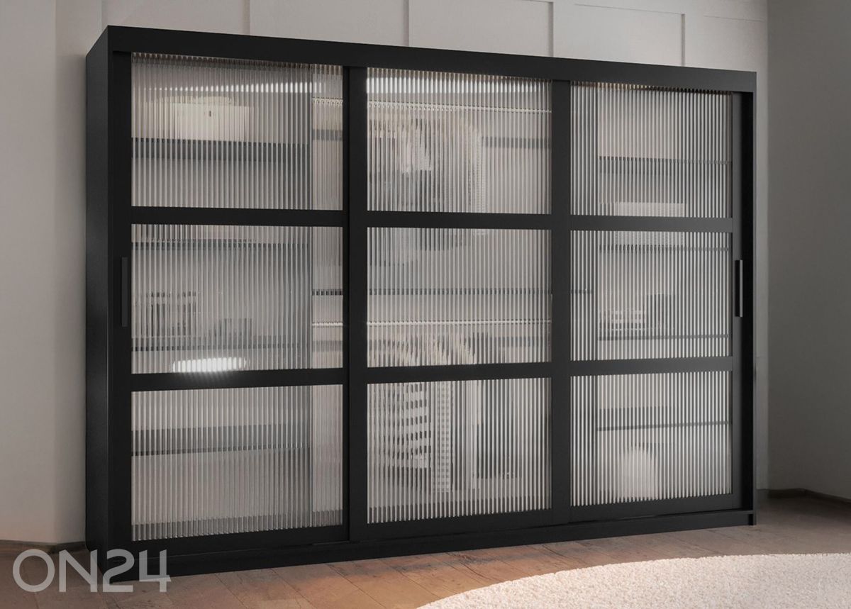 Liukuovikaappi Flutes 250 cm kuvasuurennos