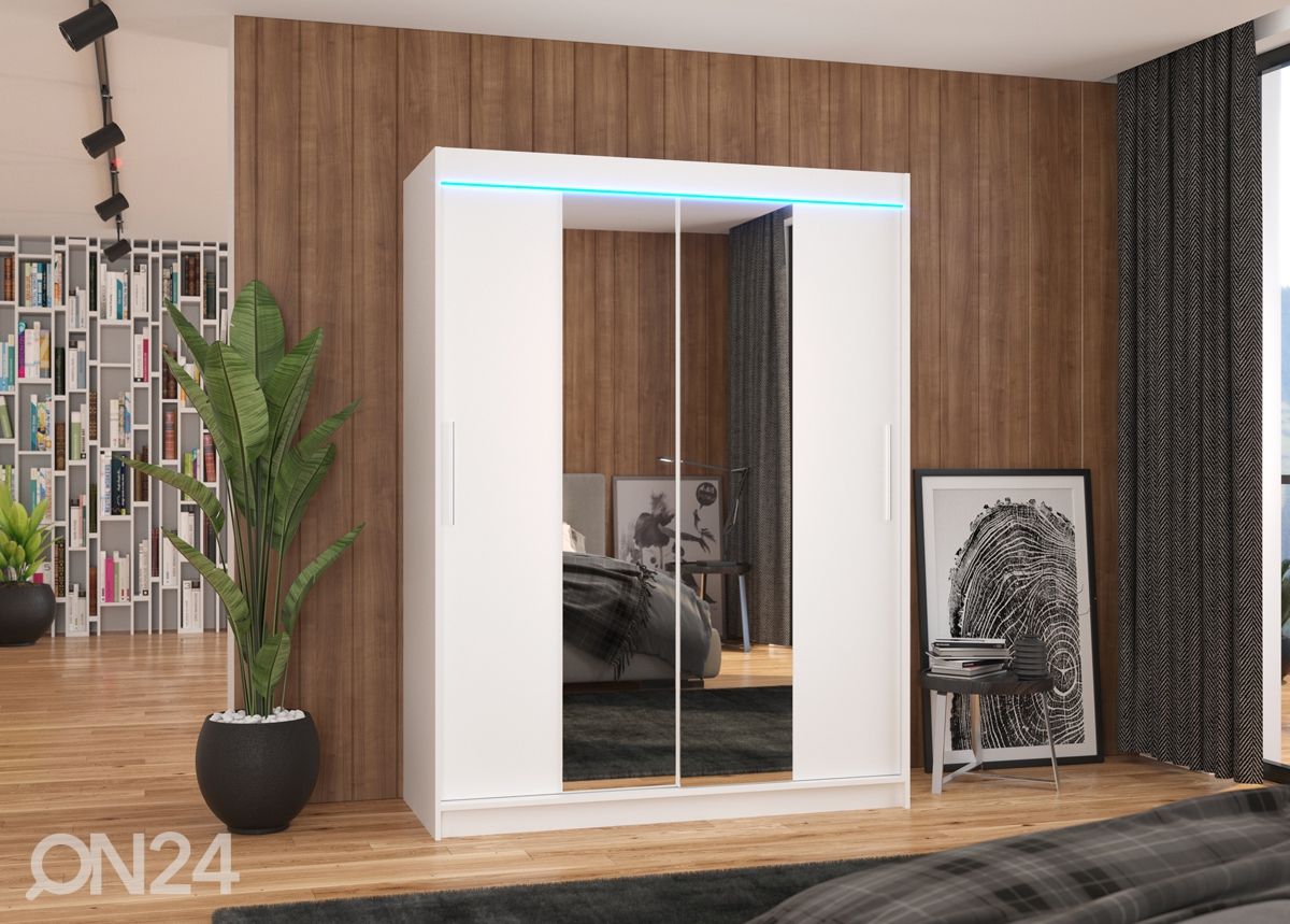Liukuovikaappi Ines 150 cm + LED kuvasuurennos