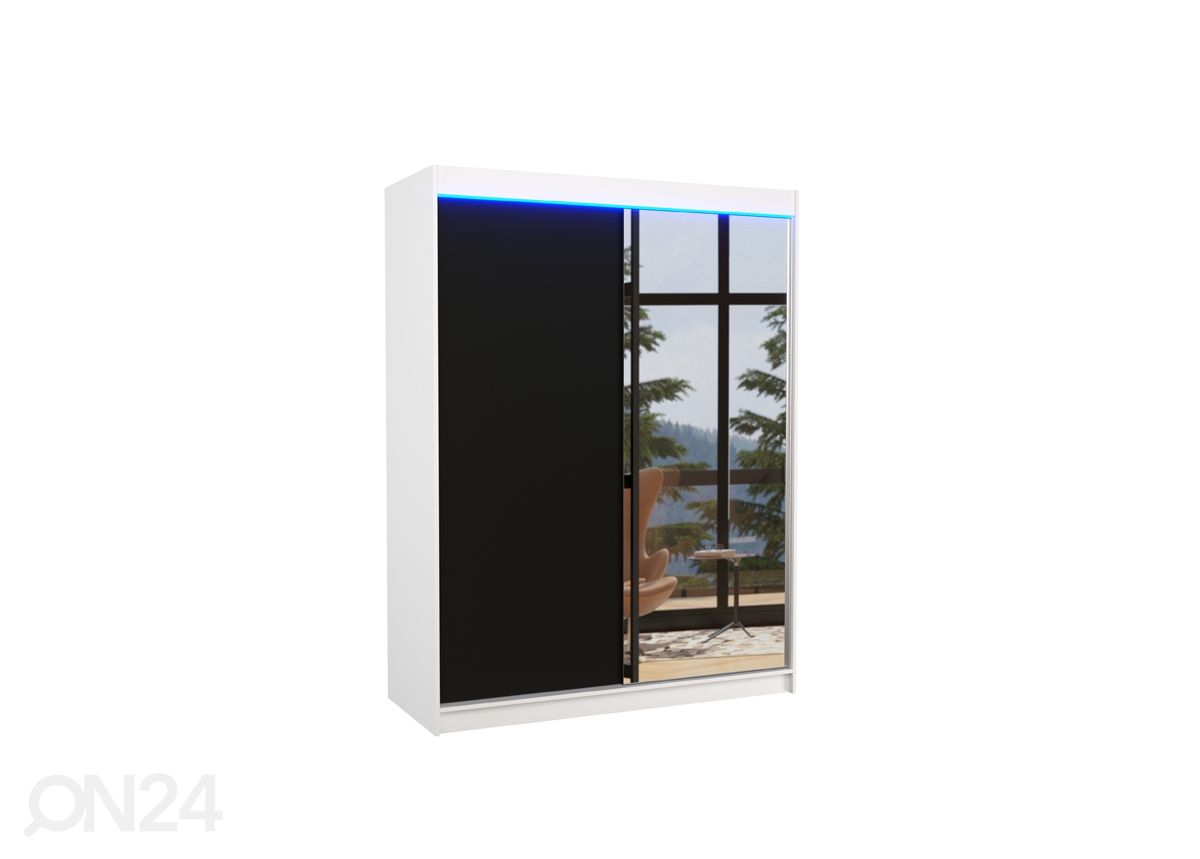 Liukuovikaappi Joanna 150 cm + LED kuvasuurennos