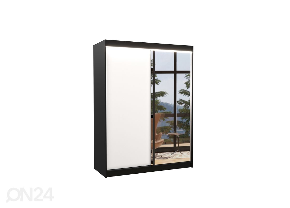 Liukuovikaappi Joanna 150 cm + LED kuvasuurennos