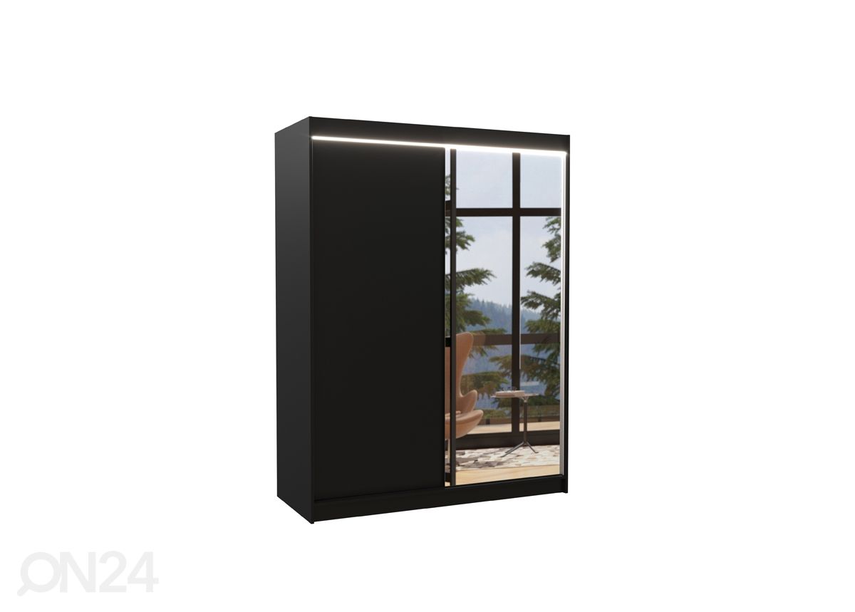 Liukuovikaappi Joanna 150 cm + LED kuvasuurennos