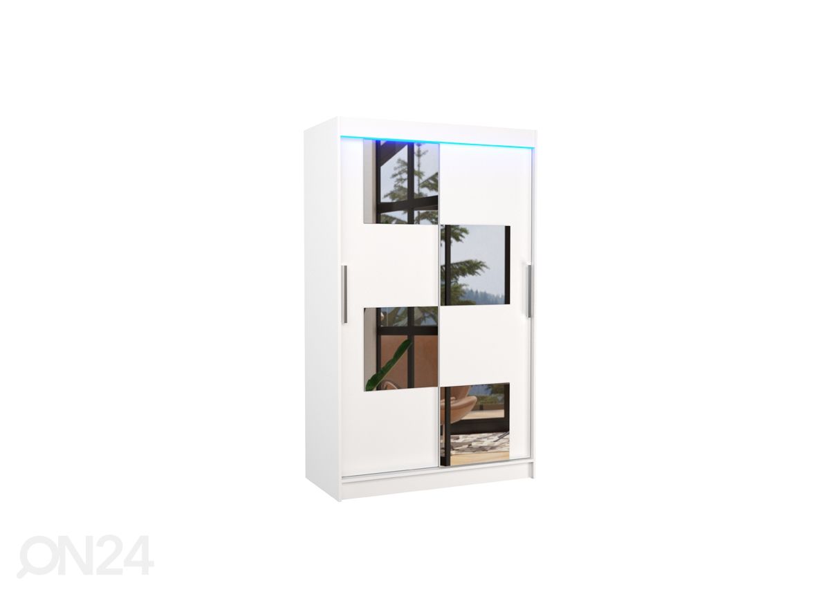 Liukuovikaappi Loca I 120 cm + LED kuvasuurennos
