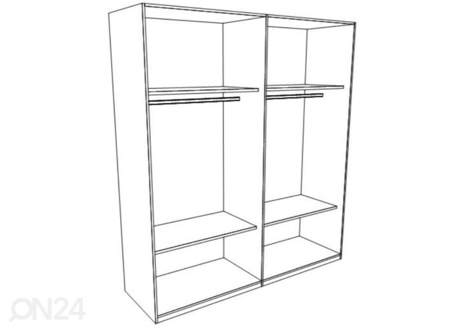 Liukuovikaappi Nani 200 cm kuvasuurennos