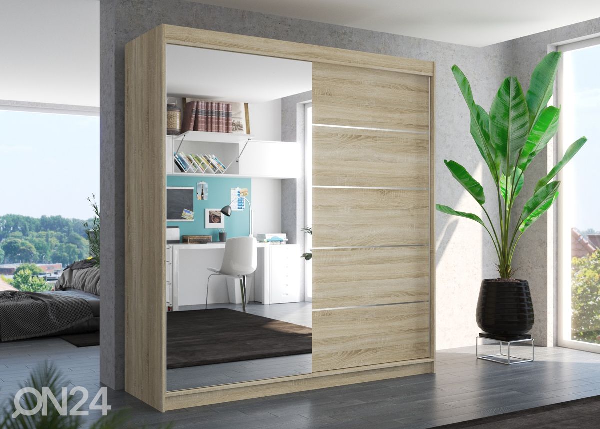 Liukuovikaappi Oliv 200 cm kuvasuurennos