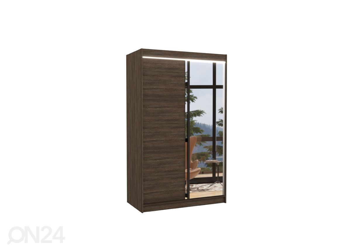 Liukuovikaappi Reine I 120 cm + LED kuvasuurennos