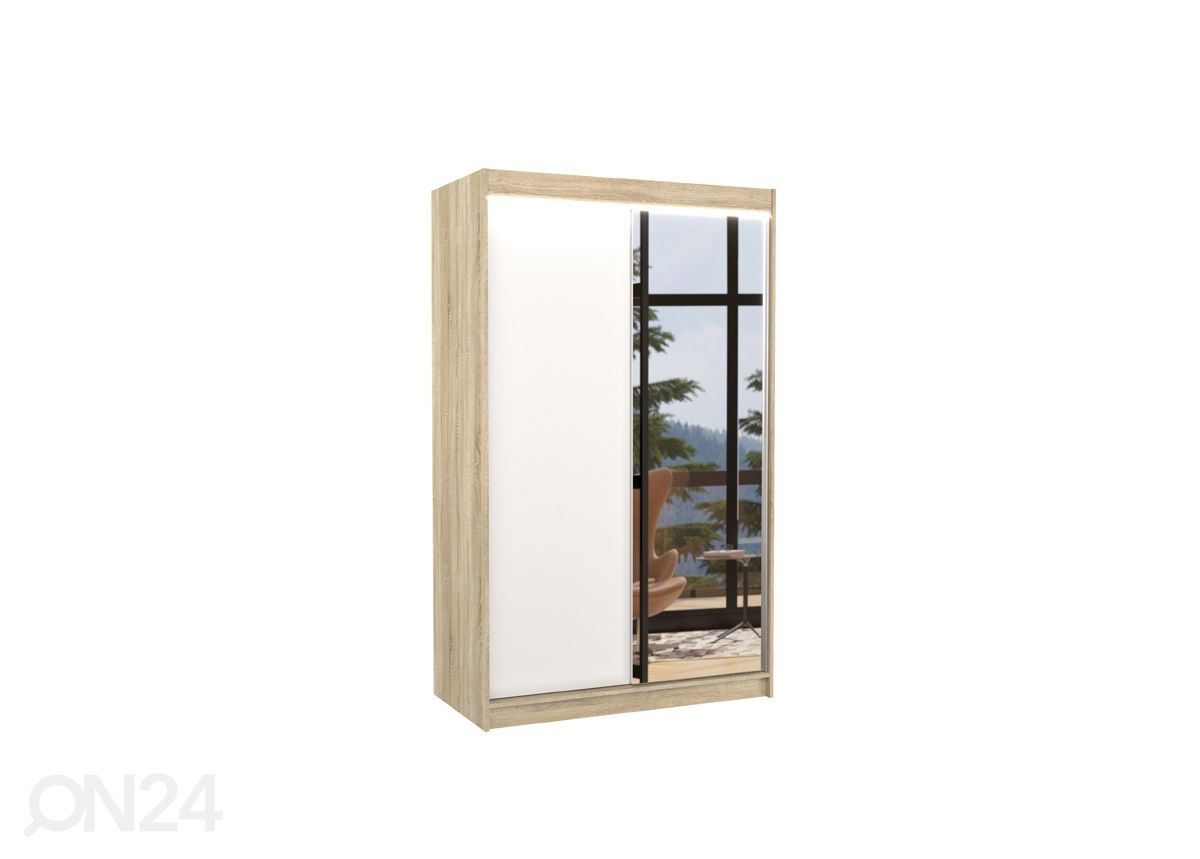 Liukuovikaappi Reine I 120 cm + LED kuvasuurennos