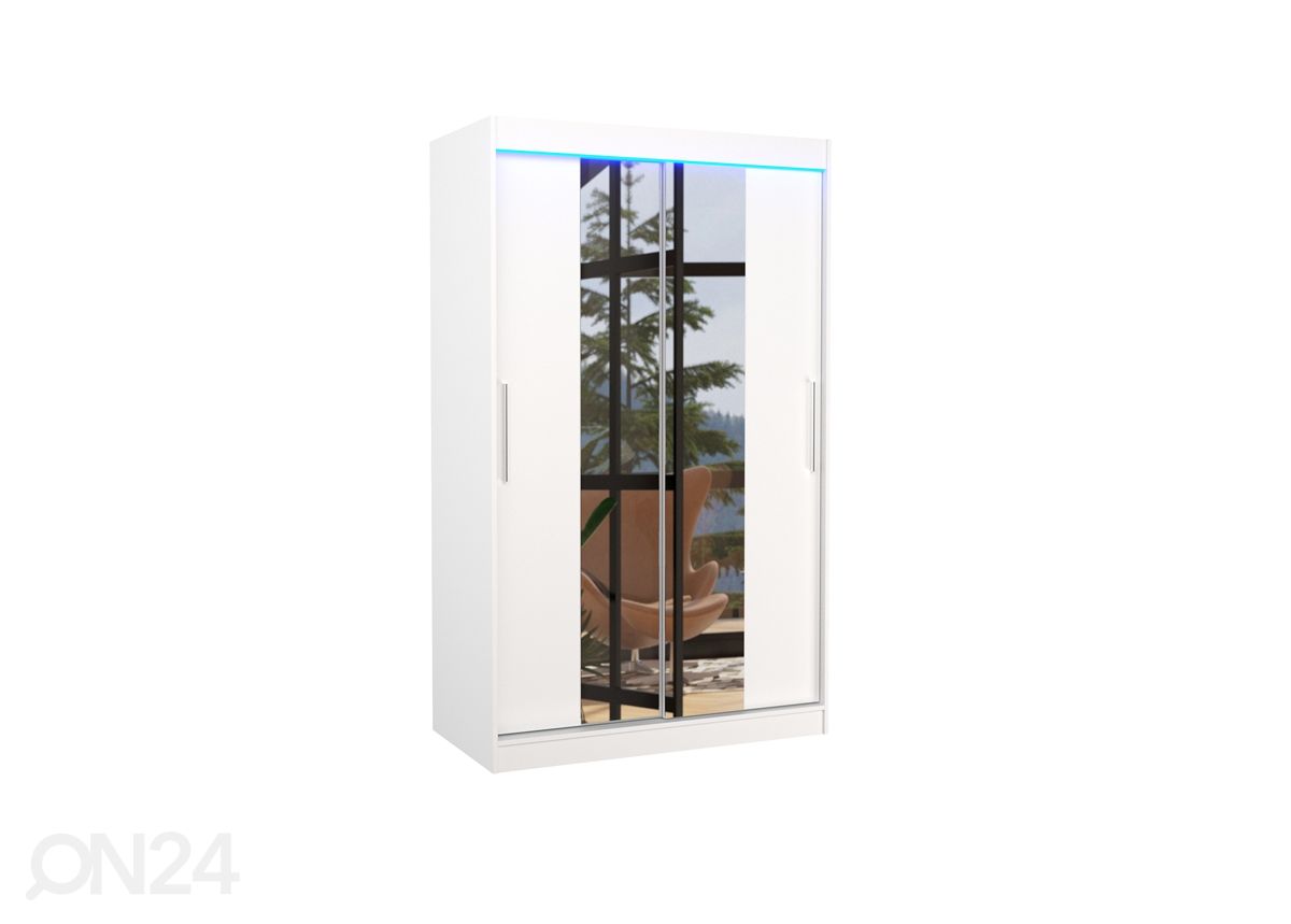 Liukuovikaappi Susana I 120 cm + LED kuvasuurennos