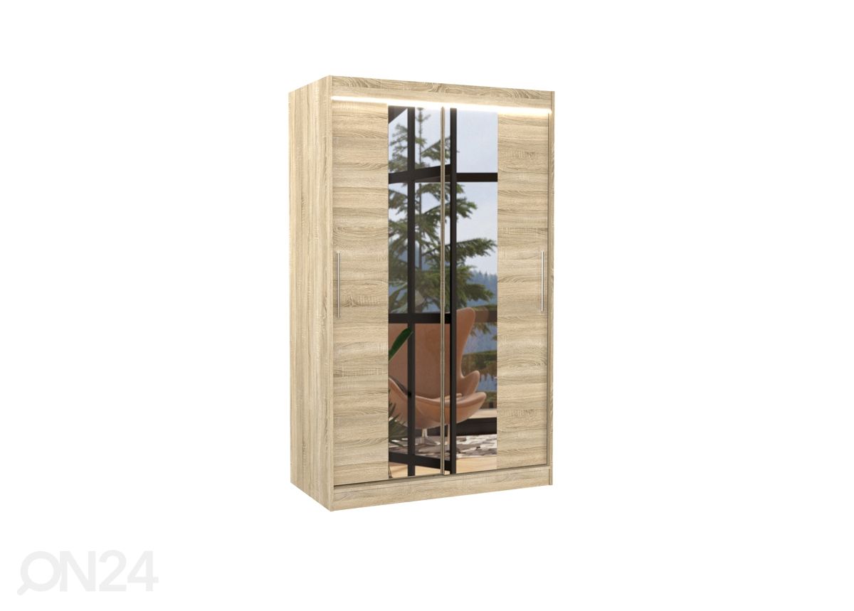 Liukuovikaappi Susana I 120 cm + LED kuvasuurennos