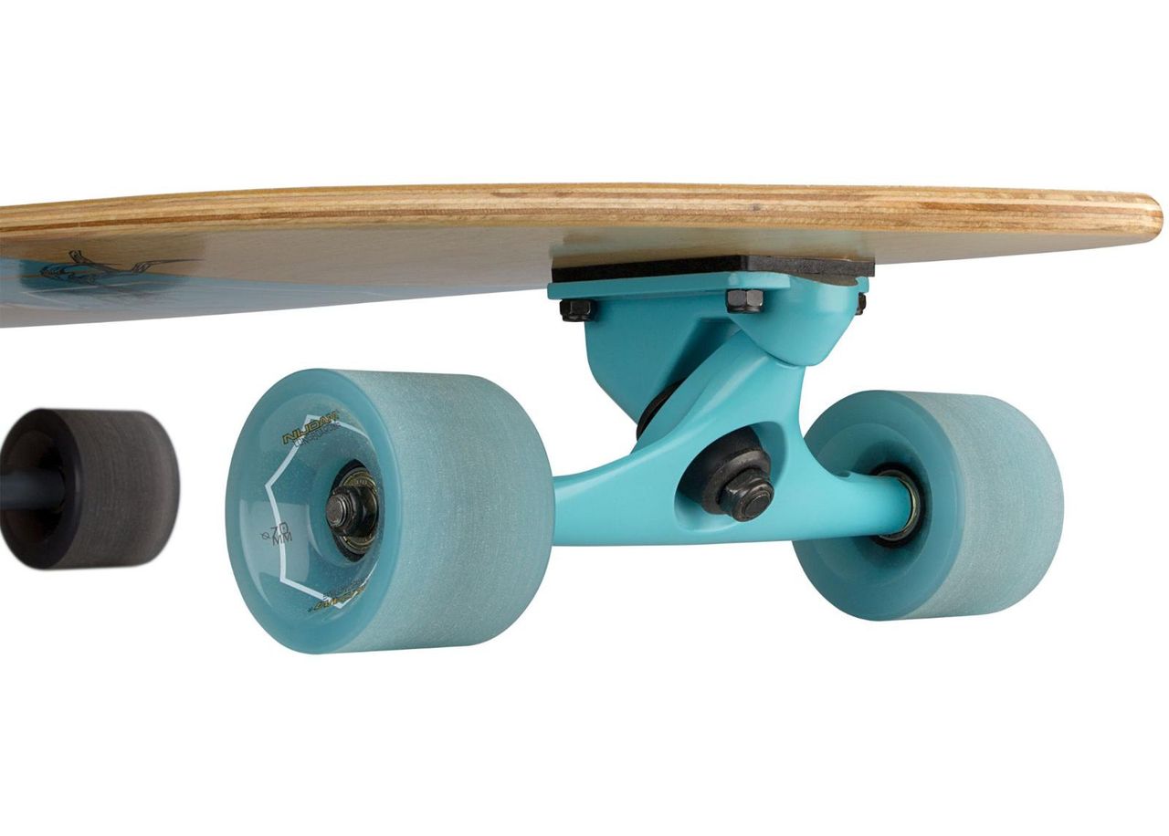 Longboard Fishtail Stag Skull Nijdam kuvasuurennos