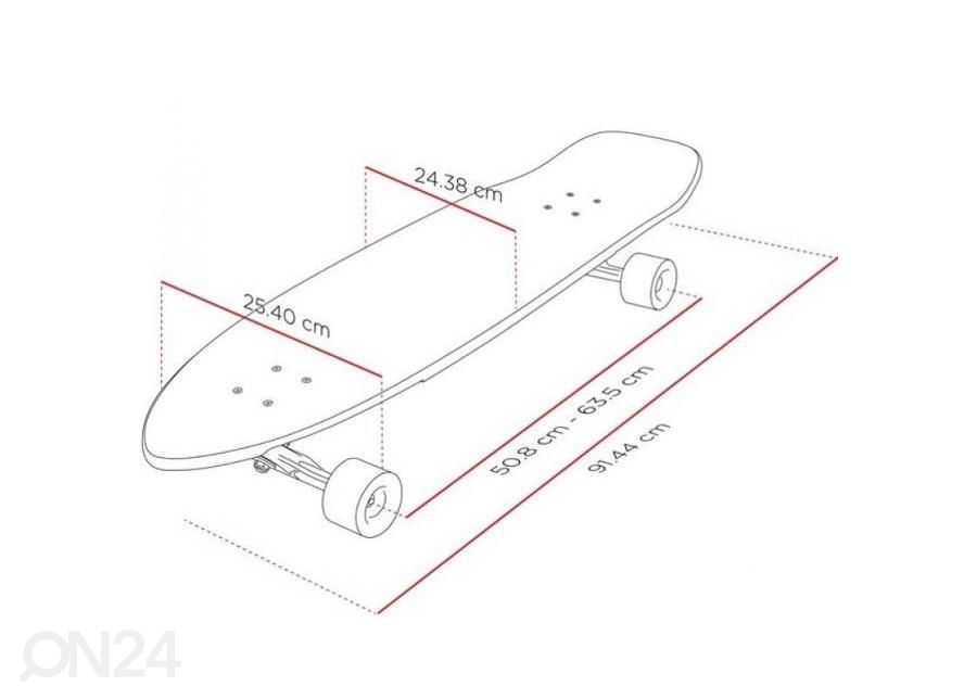 Longboard Street Surfing Freeride 36'' Board984 kuvasuurennos