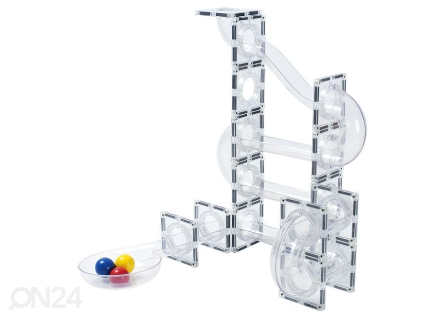 Magneettipalikat MNTL pallorata läpinäkyvä, 120 osaa kuvasuurennos