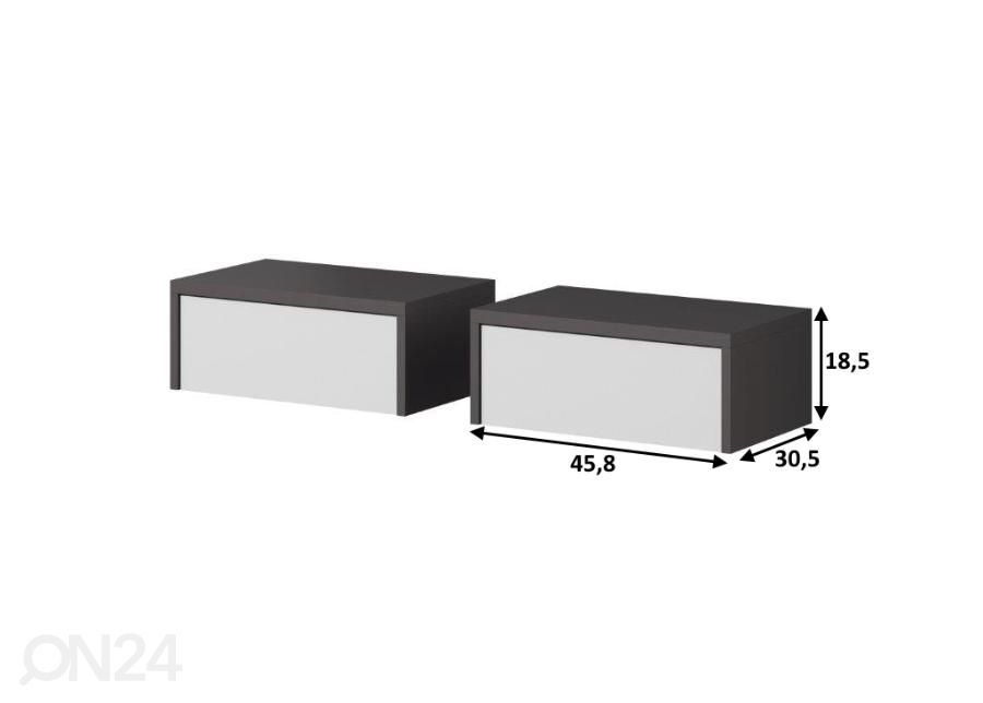 Makuuhuoneen kalustesetti Sega 160x200 cm kuvasuurennos