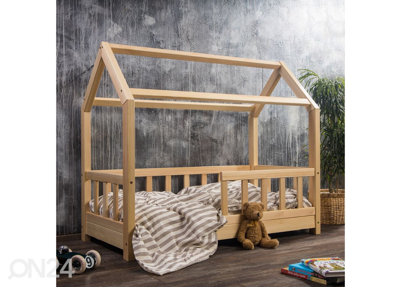 Massiivipuinen lastensänky 70x140 cm kuvasuurennos