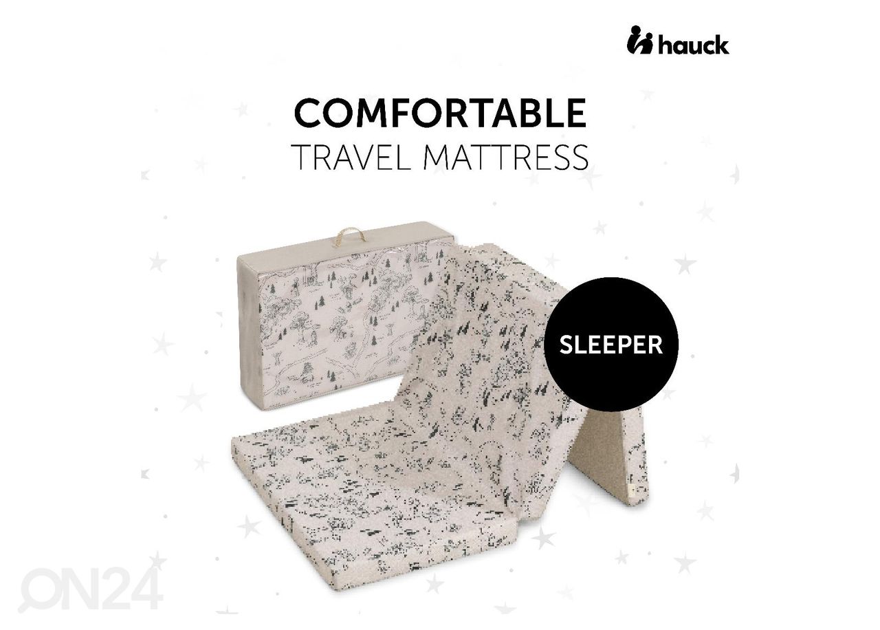 Matkasängyn patja 60x120 cm Hauck Sleeper Winnie the Pooh beige kuvasuurennos