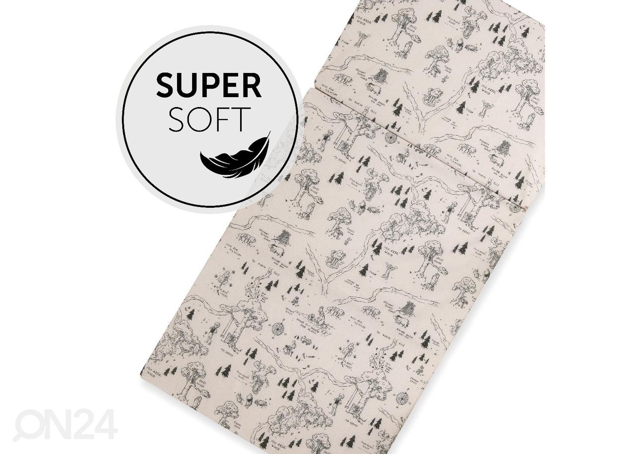 Matkasängyn patja 60x120 cm Hauck Sleeper Winnie the Pooh beige kuvasuurennos