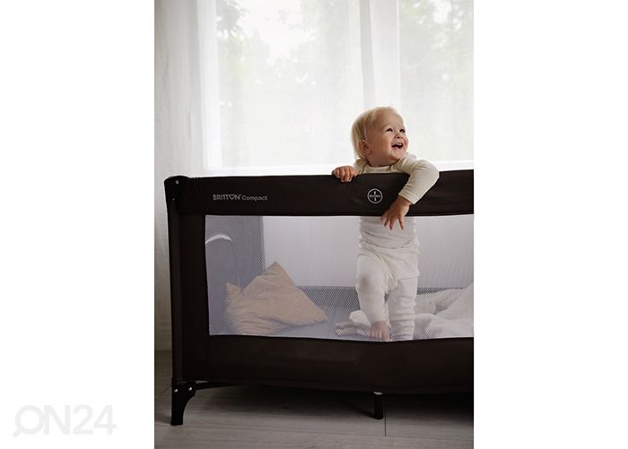 Matkasänky Britton Compact, tummanruskea kuvasuurennos