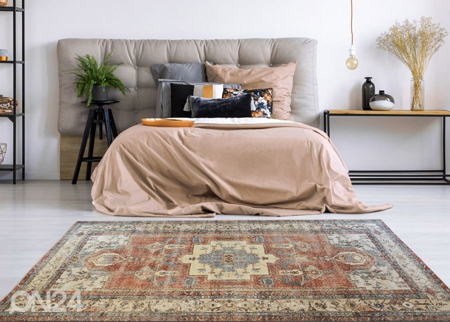 Matto Afghan Brick 80x150 cm kuvasuurennos