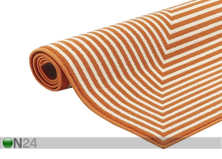 Matto Braid Orange 133x190 cm kuvasuurennos