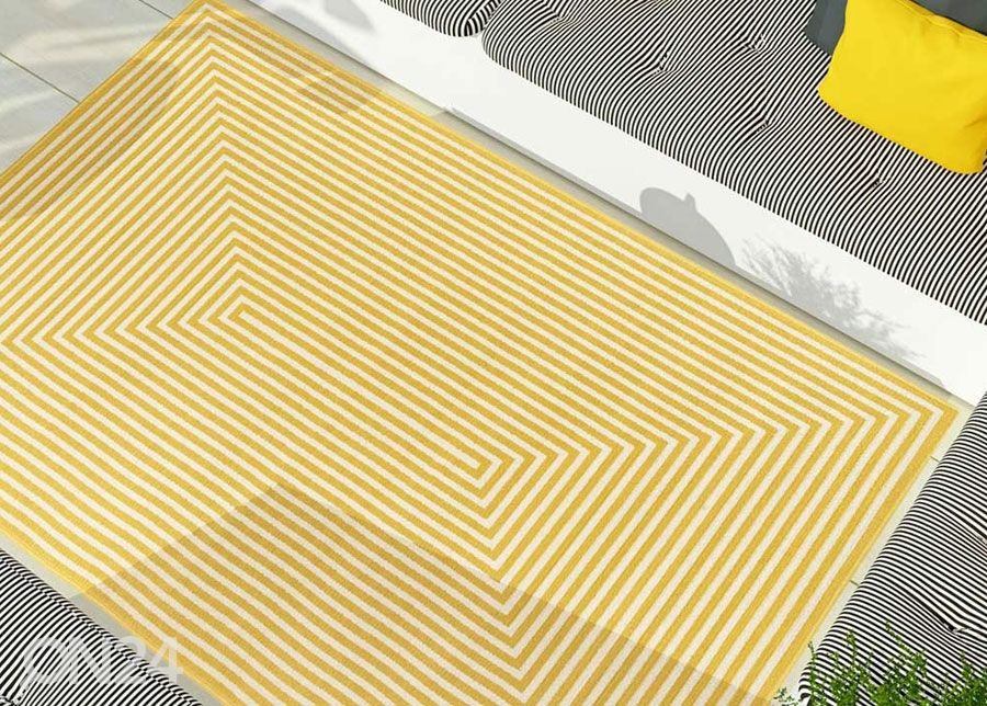 Matto Braid Yellow 160x230 cm kuvasuurennos