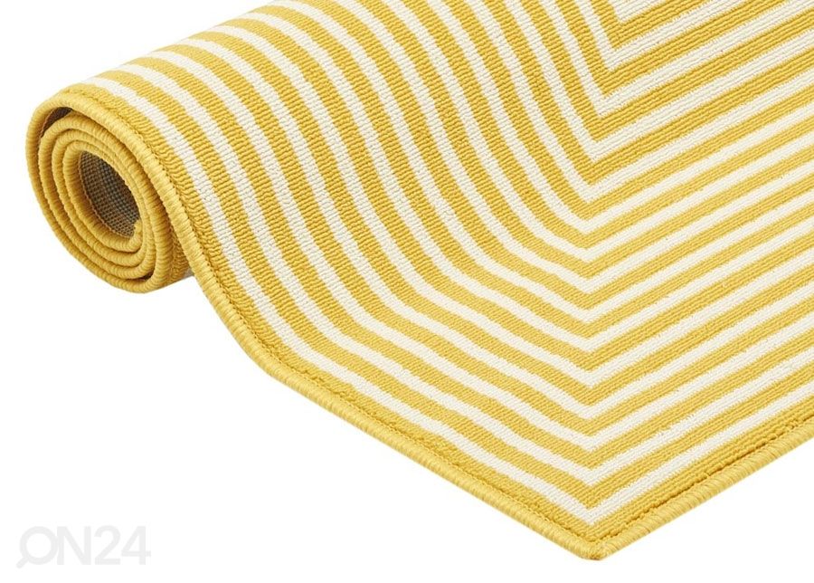 Matto Braid Yellow 160x230 cm kuvasuurennos