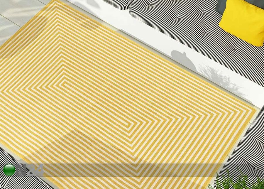 Matto Braid Yellow 200x285 cm kuvasuurennos