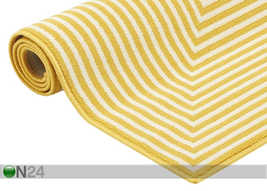 Matto Braid Yellow 200x285 cm kuvasuurennos