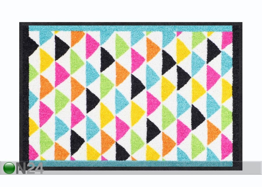 Matto Color Triangles bunt 50x75 cm kuvasuurennos