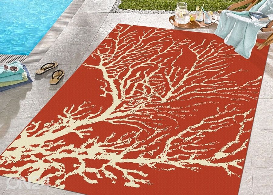 Matto Coral Red 133x190 cm kuvasuurennos