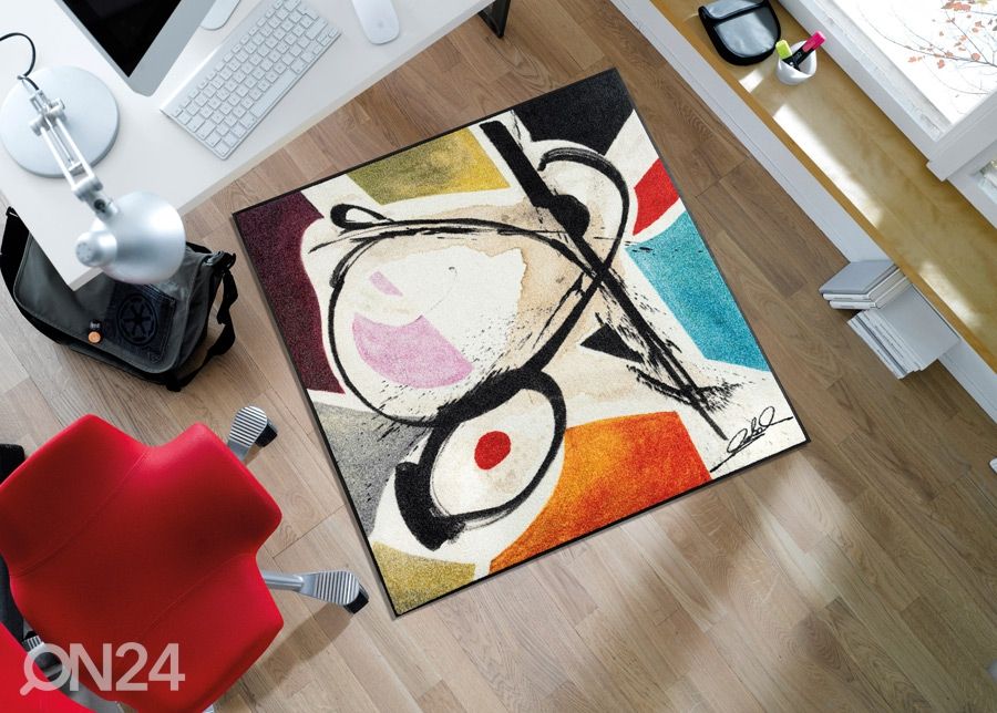 Matto Curled figures 115x115 cm kuvasuurennos