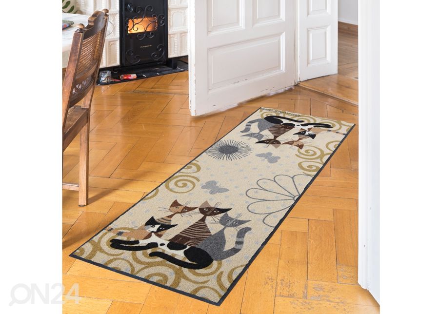 Matto Fantasia di Gatti 75x190 cm kuvasuurennos