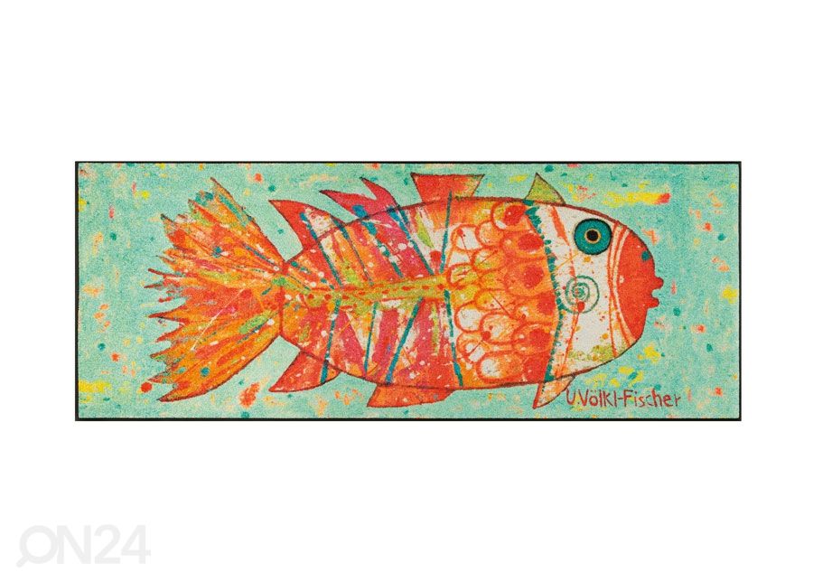 Matto FUNKY FISH 75x190 cm kuvasuurennos