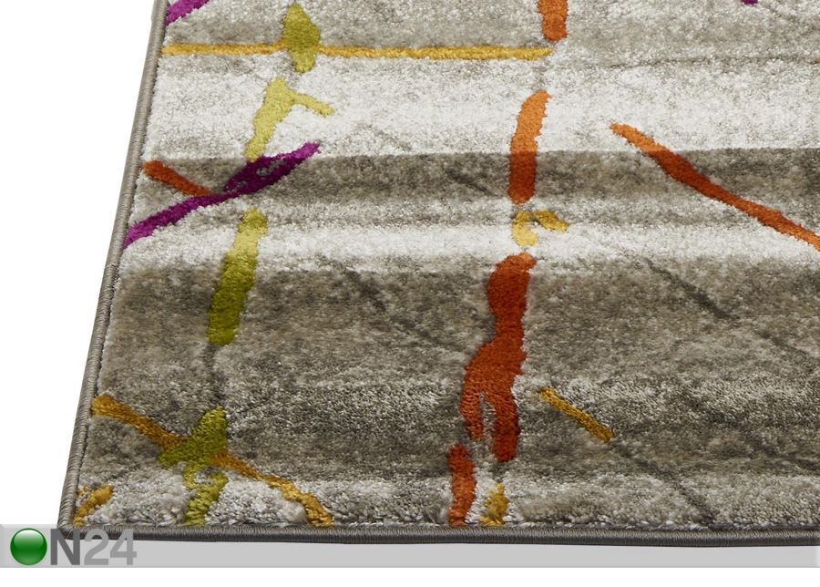 Matto Gipsy Boho Grey 180x270 cm kuvasuurennos
