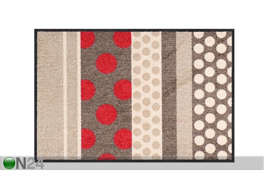 Matto GLAMOUR DOTS NATURE CHIC 50x75 cm kuvasuurennos