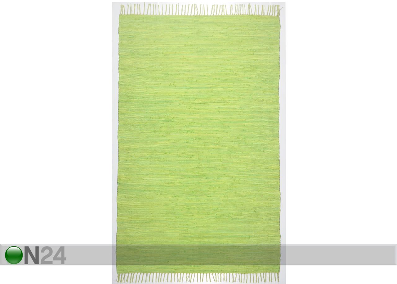 Matto Happy Cotton 60x120 cm, vaaleanvihreä kuvasuurennos