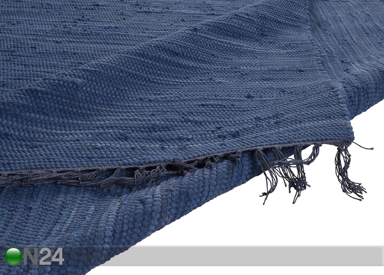 Matto Happy Cotton Uni 90x160 cm, sininen kuvasuurennos