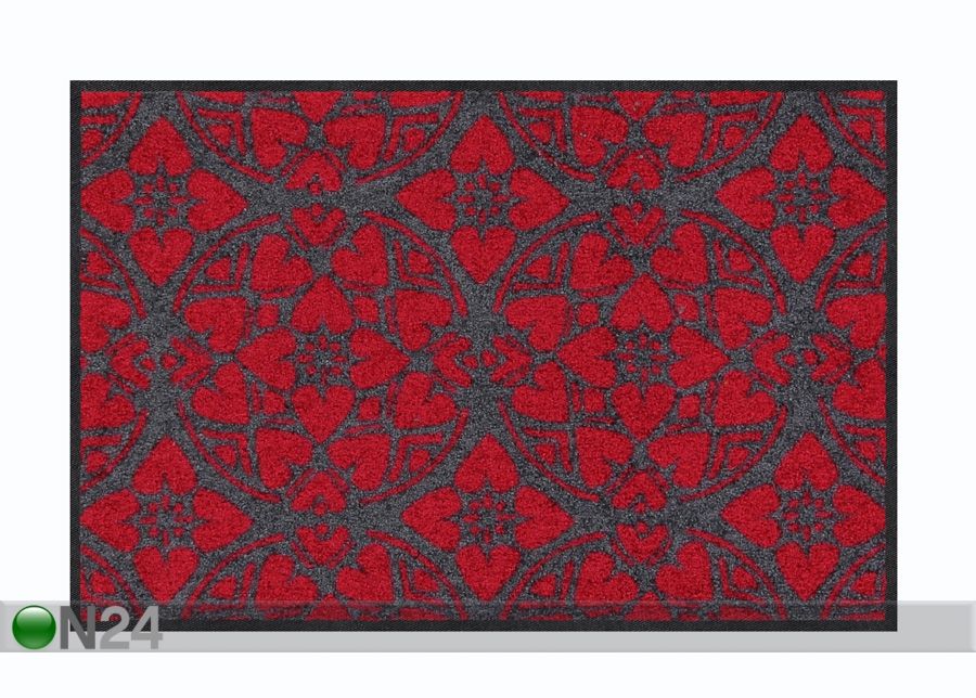 Matto Heart Windows 50x75 cm kuvasuurennos