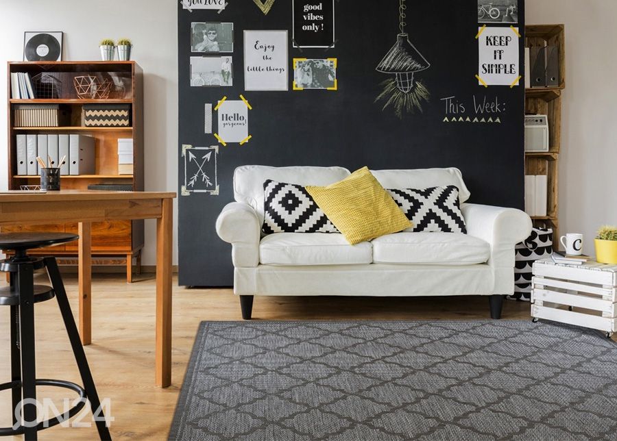Matto Interccio Grey 200x290 cm kuvasuurennos
