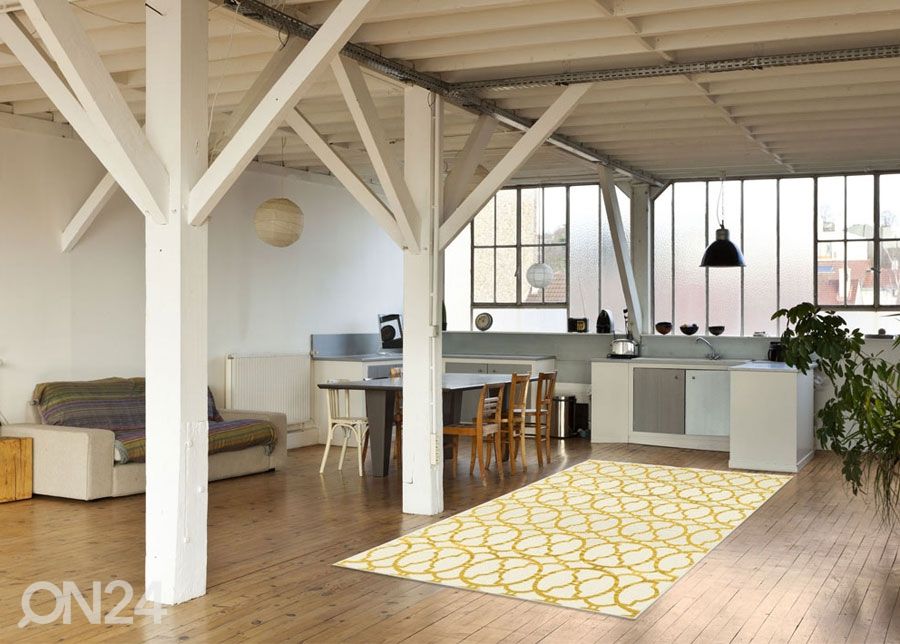 Matto Interlaced Ivory 133x190 cm kuvasuurennos