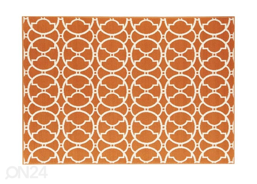 Matto Interlaced Orange 133x190 cm kuvasuurennos