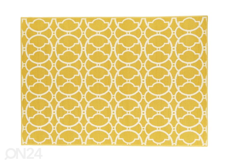 Matto Interlaced Yellow 160x230 cm kuvasuurennos