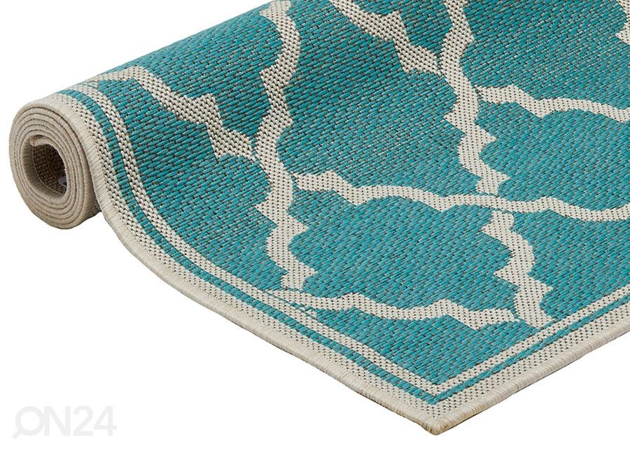 Matto Intreccio Turquoise 135x190 cm kuvasuurennos